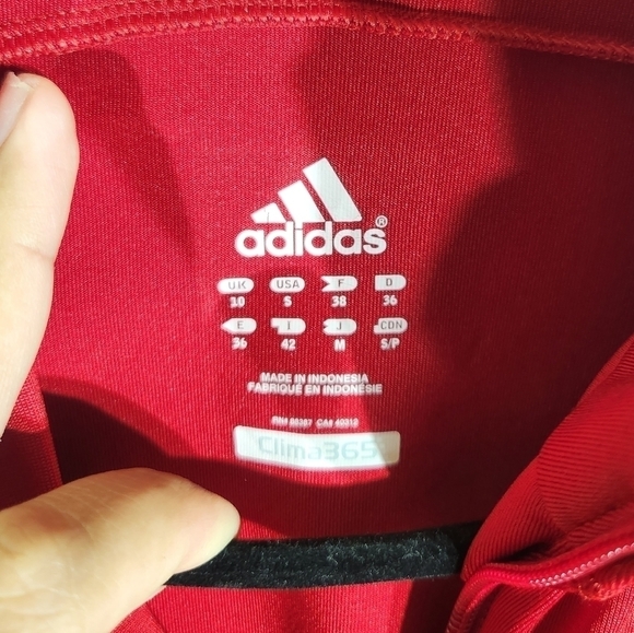 Adidas Clima 365 Sweater Womens Small Red - Picture 3 of 7